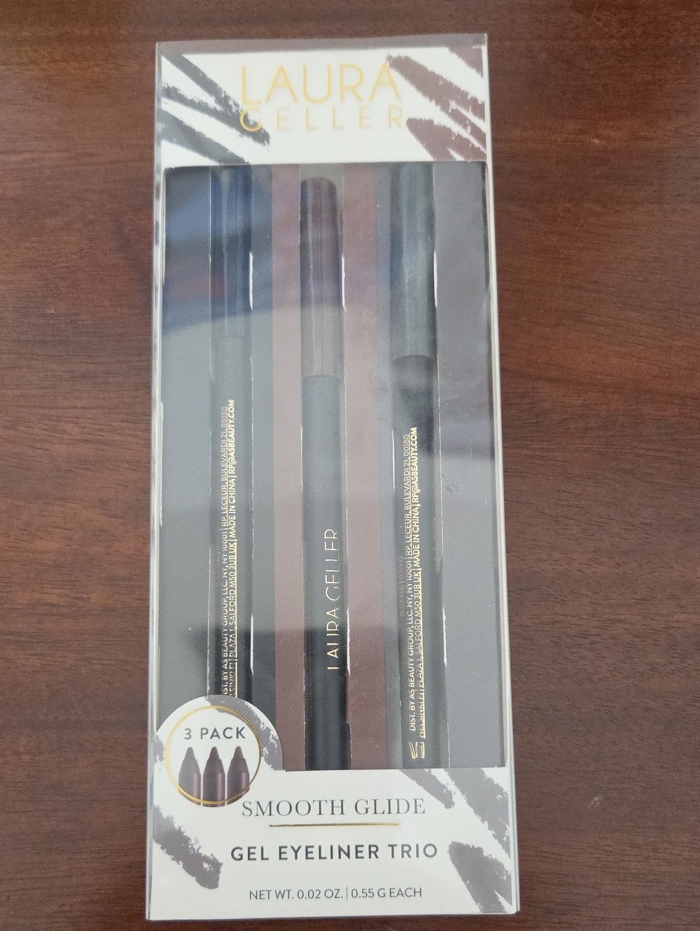 Laura Geller Gel Eyeliner Trio in Black, Brown, Smoke